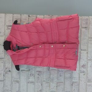 Lilly Pulitzer down puffer vest medium, pink